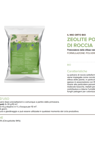 Zeolite biologica polvere di roccia Newpharm garden Alfaworld