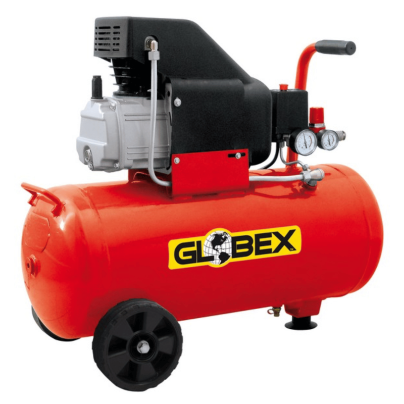 Compressore 50 lt Globex con 1500 W e 2 Hp di potenza.