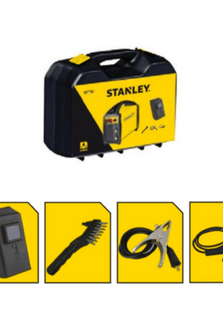 Saldatrice inverter Stanley Sirio 210 accessori, maschera e valigetta inclusi Alfaworld