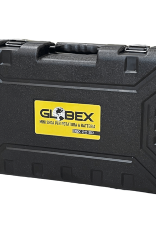 Motosega da potatura Globex con batterie, valigetta, caricabatterie e accessori inclusi Alfaworld